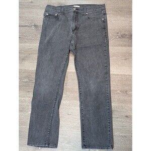 Ash & Erie Explorer Jeans Mens 32x28 Charcoal Black Stretch Denim 5 Pocket